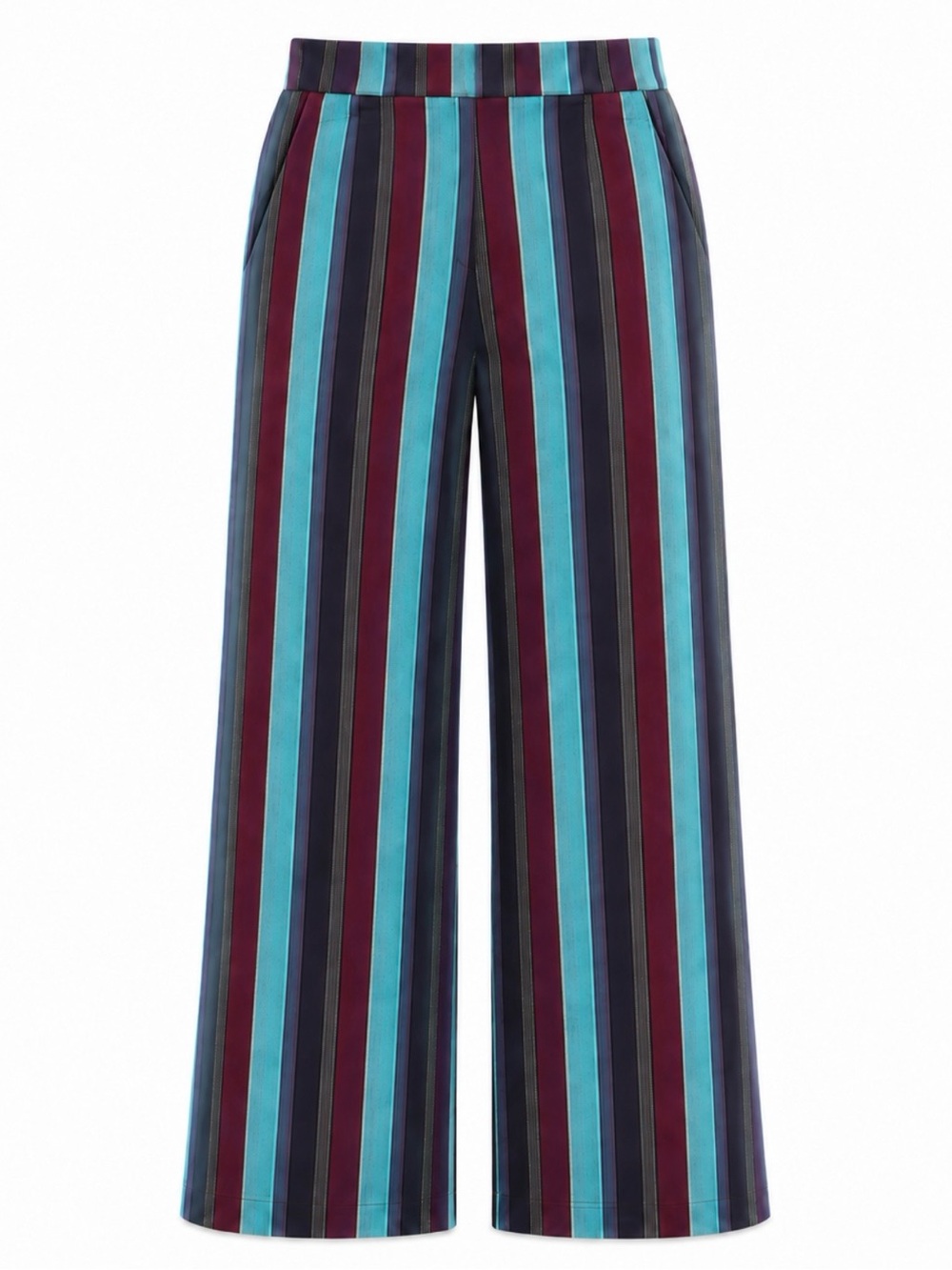 NWT Scotch & Soda Striped High Rise Wide Leg Pants SIZE 25/30. NWT